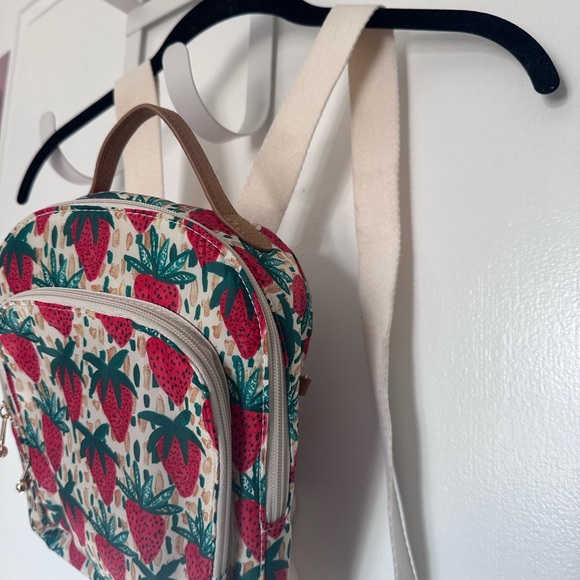 Buffont and Broken Hearts Strawberry Mini Backpack